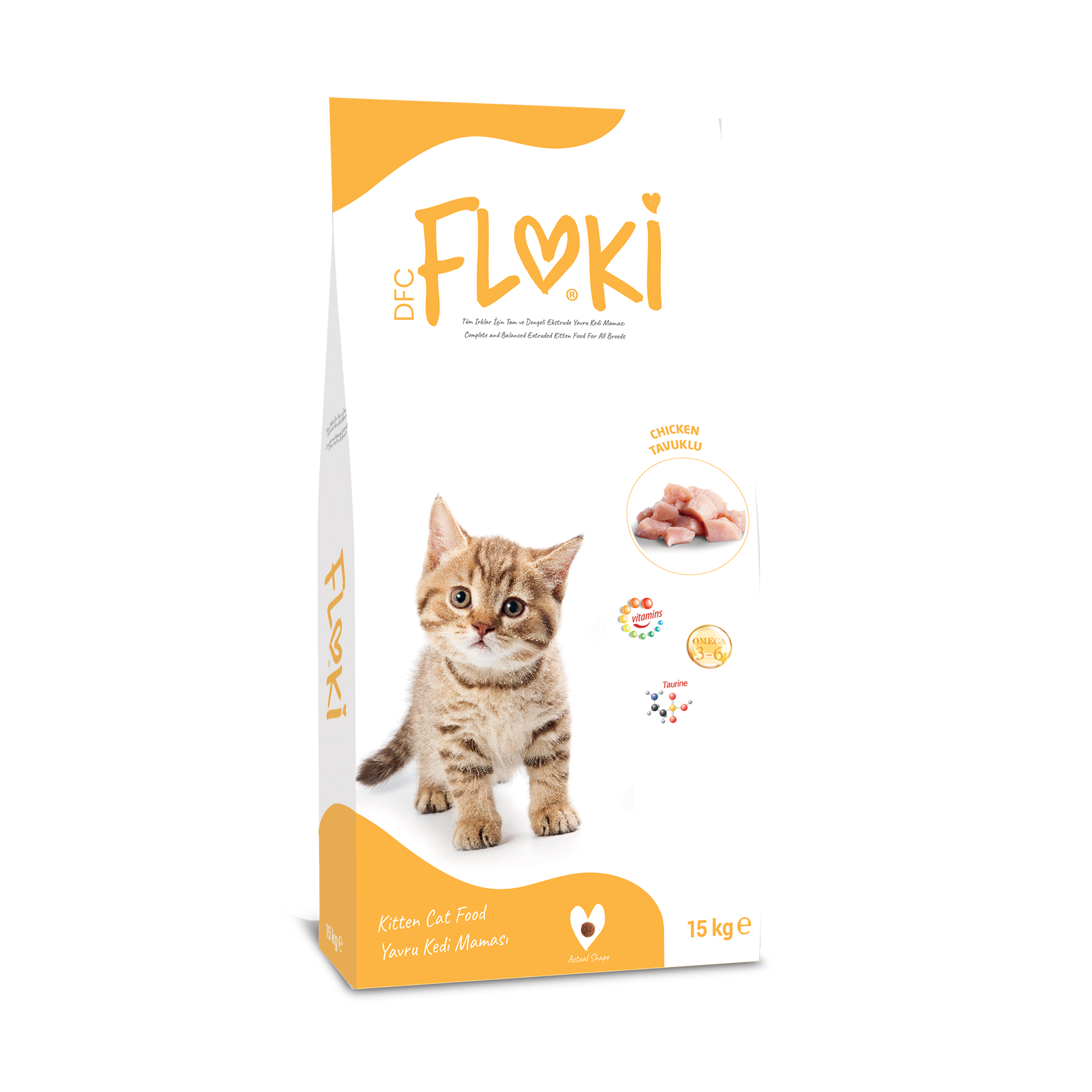 floki-kitten-cat-chicken_15kg Floki Tavuklu Yavru Kedi Maması 15 kg - Görsel 1