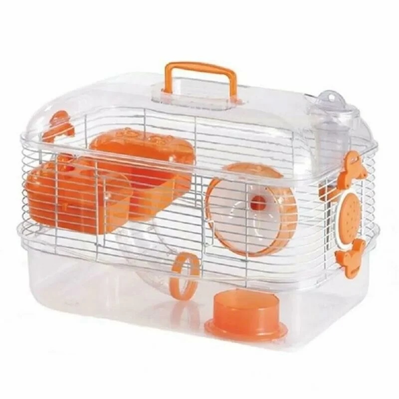 ORJİN HAMSTER KAFES 40801 İthal Turuncu Hamster Kafesi 40801 40 x 26 x 27 cm - Görsel 1