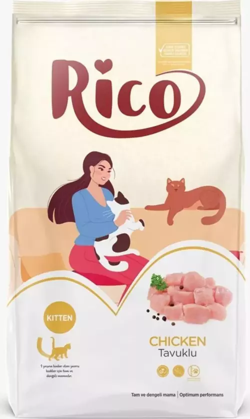 RİCO TAVUK Rico Tavuklu Yetişkin Kedi Maması 15KG - Görsel 1