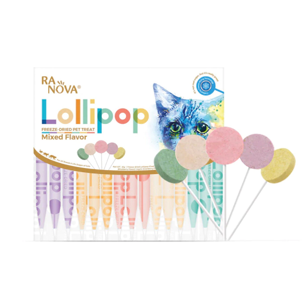 lolipop kedi Ranova Karışık Lezzetli Kedi Lolipop 15 Adet - Görsel 1