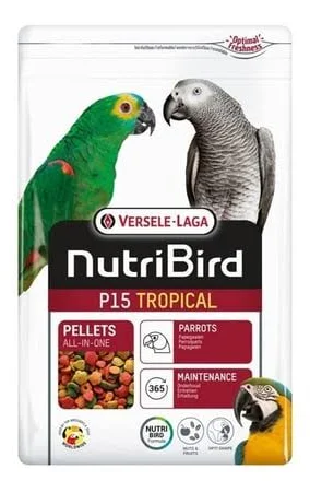 vl trpc Versele Laga Nutrıbırd P15 Tropical Papağan Pelet Yem 1kg - Görsel 1
