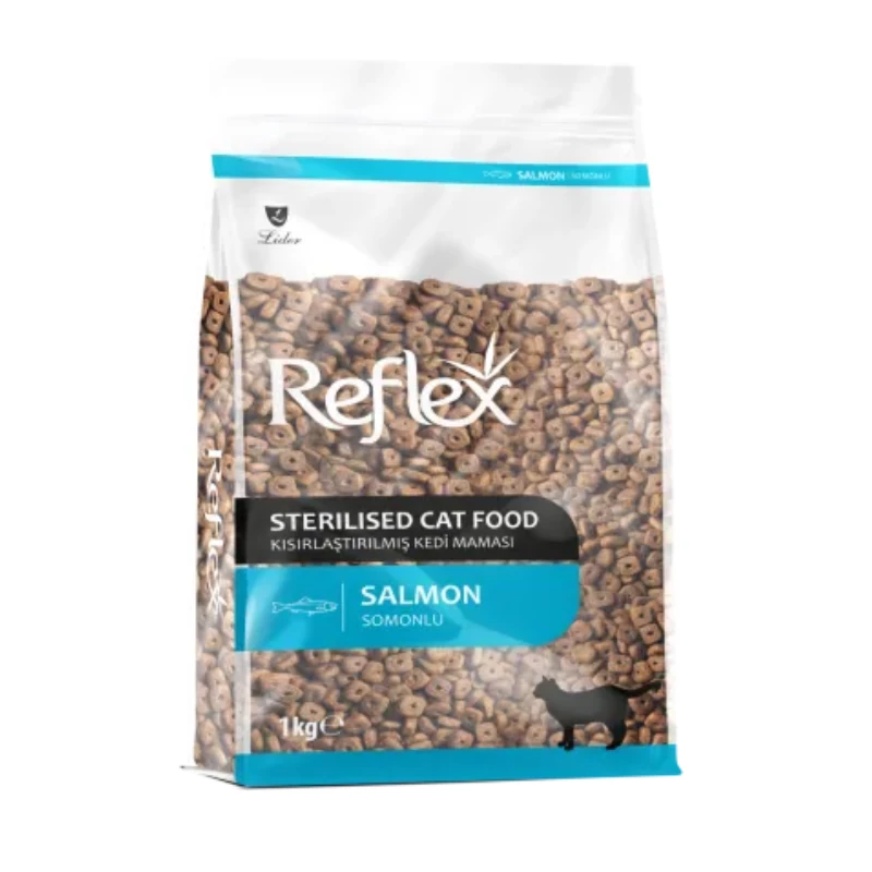 refkıs1 Reflex Somonlu Kısırlaştırılmış Kedi Maması 1 kg - Görsel 1