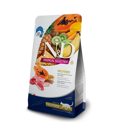 ND Tropical Selection Kuzu Etli Kısırlaştırılmış Kedi Maması 10kg