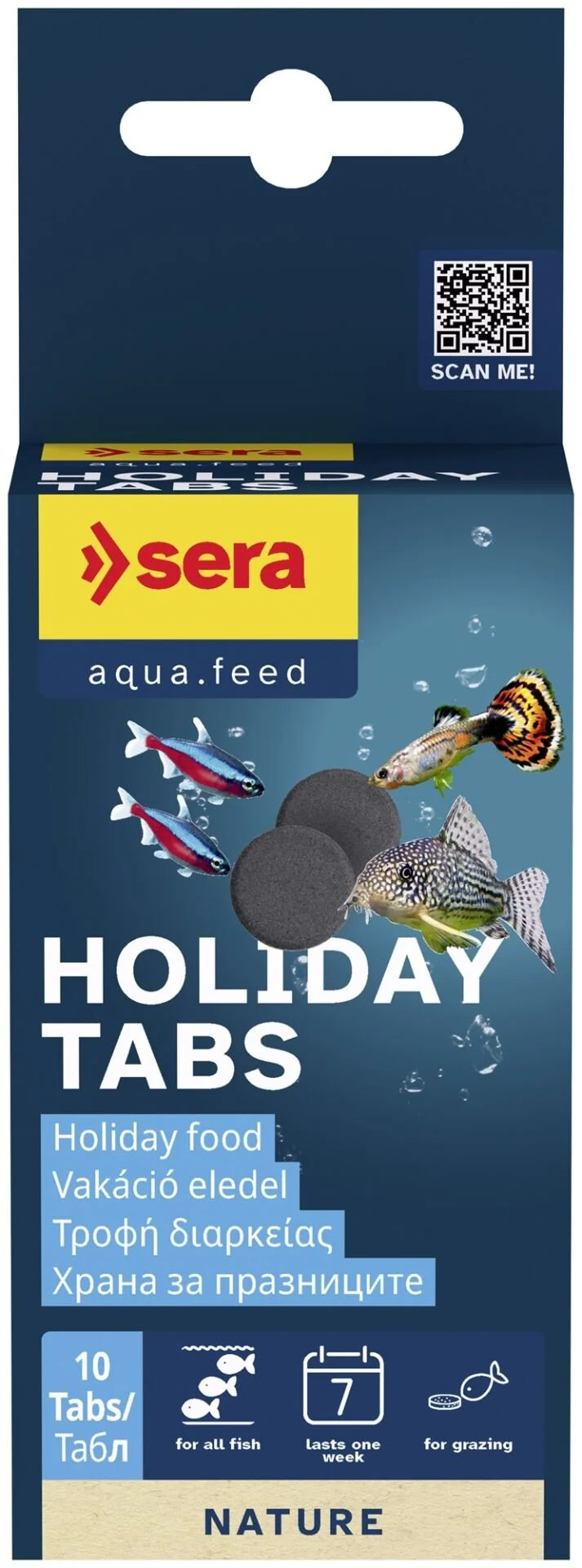 04001942556781a001bhx0101 Sera Holiday Balık Yemi 10 Tablet. (Tatil Yemi) - Görsel 1