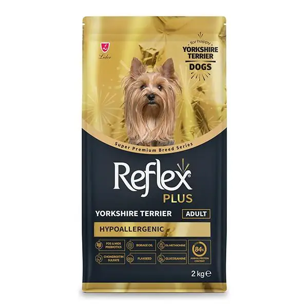image_900 (6) Reflex Plus Hipoalerjenik Yorkshire Terrier Yetişkin Köpek Maması 2 Kg - Görsel 1