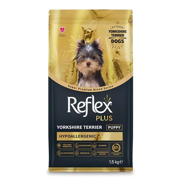 image_900 (7) Reflex Plus Hipoalerjenik Yorkshire Terrier Yavru Köpek Maması 1,5 Kg - Görsel 1