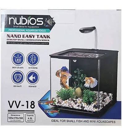 shopping Nubios Nano Easy Betta Tank 4,5 L Filtreli-Ledli - Görsel 1