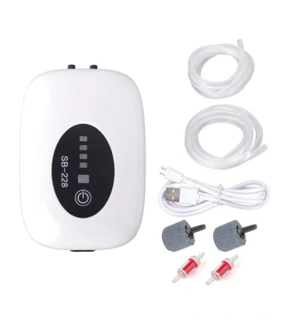 Sobo SB-228 Şarjlı Taşınabilir Çift Çıkışlı Hava Motoru