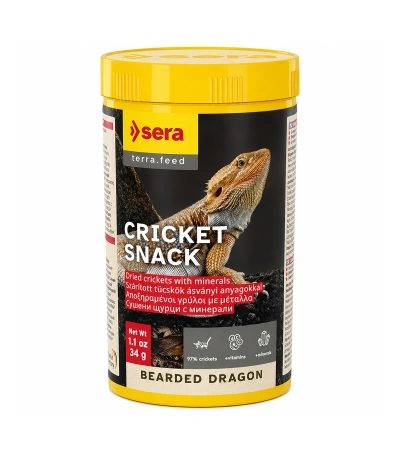 Sera Bearded Dragon Cricket Snack 250ml 34gr Sürüngen Yemi