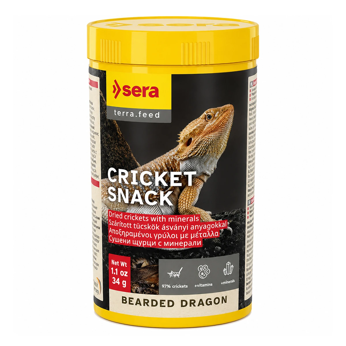 A1 Sera Bearded Dragon Cricket Snack 250ml 34gr Sürüngen Yemi - Görsel 1