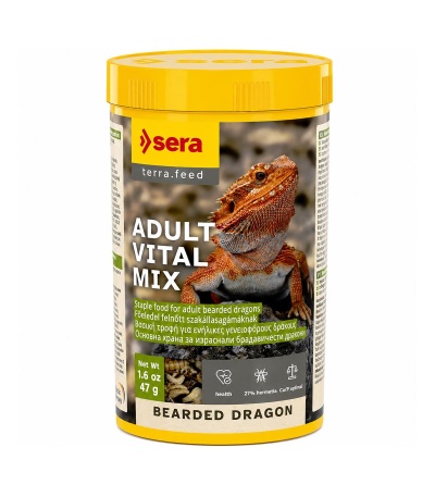 Sera Bearded Dragon Adult Vital Mix 250ml 47gr Sürüngen Yemi