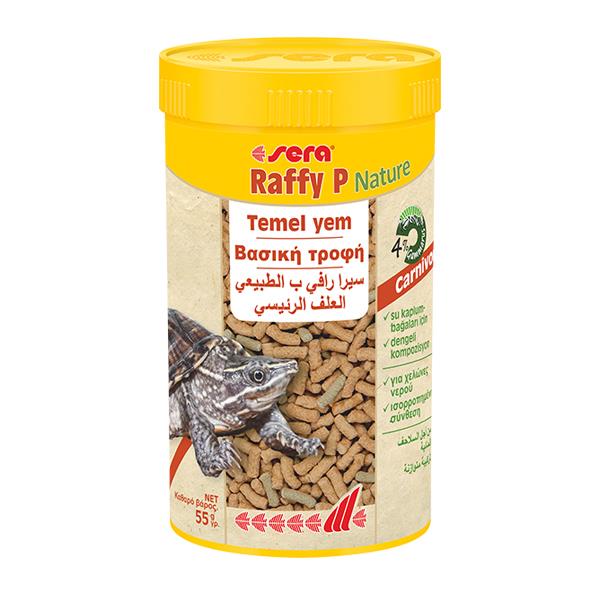 s1 Sera Raffy P Nature Kaplumbağa Yemi 250 ml 50 gr - Görsel 1